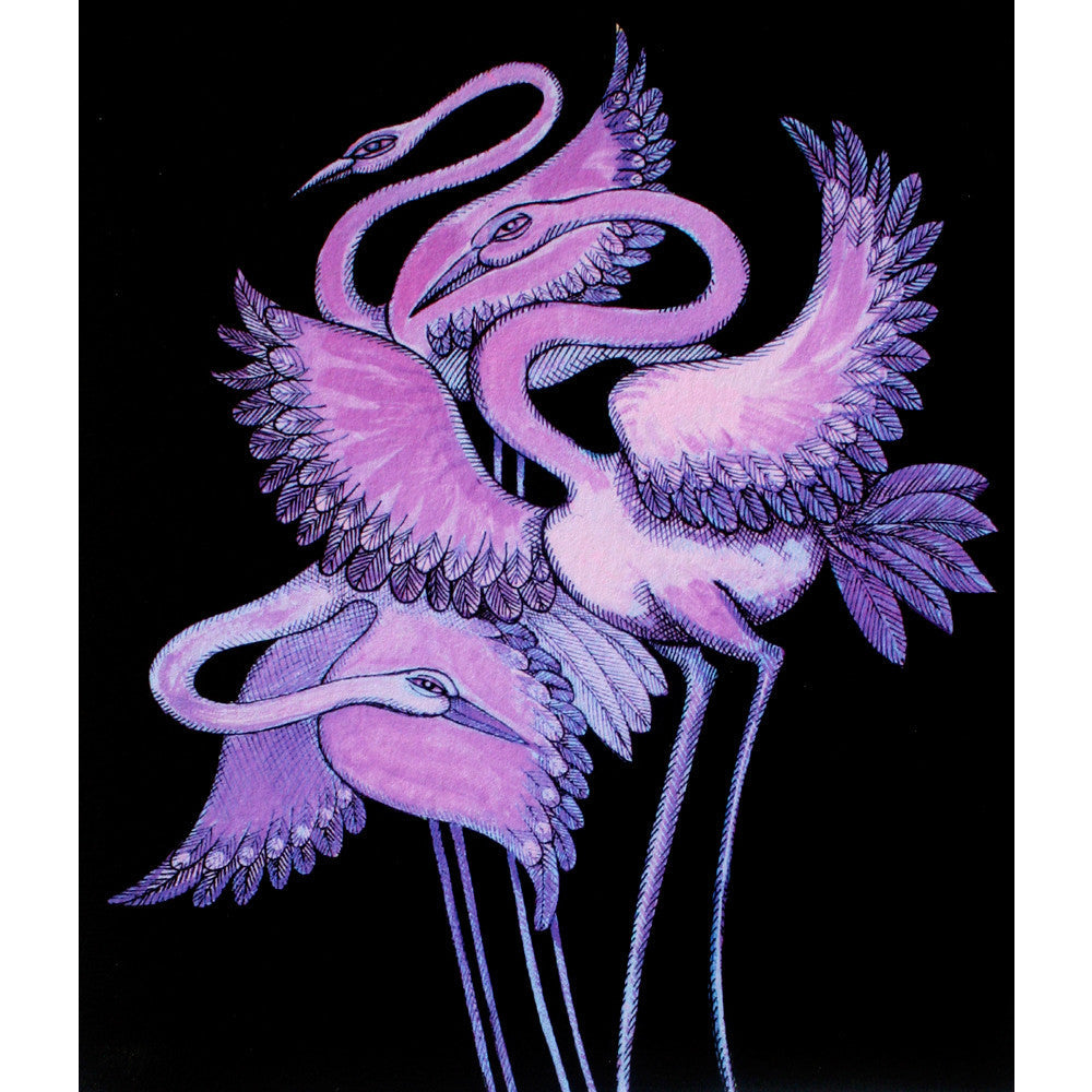 Purple Long Leg Birds