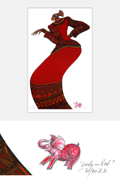Lady In Red - Giclee # 30/30
