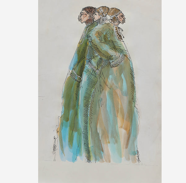 Two Men And A Lady - Sold